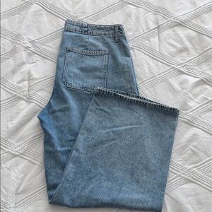 High rise baggy wide leg